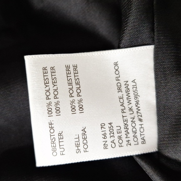 Silence + Noise NWOT Black White Striped One Button Retro Blazer Jacket Size M - Picture 12 of 13